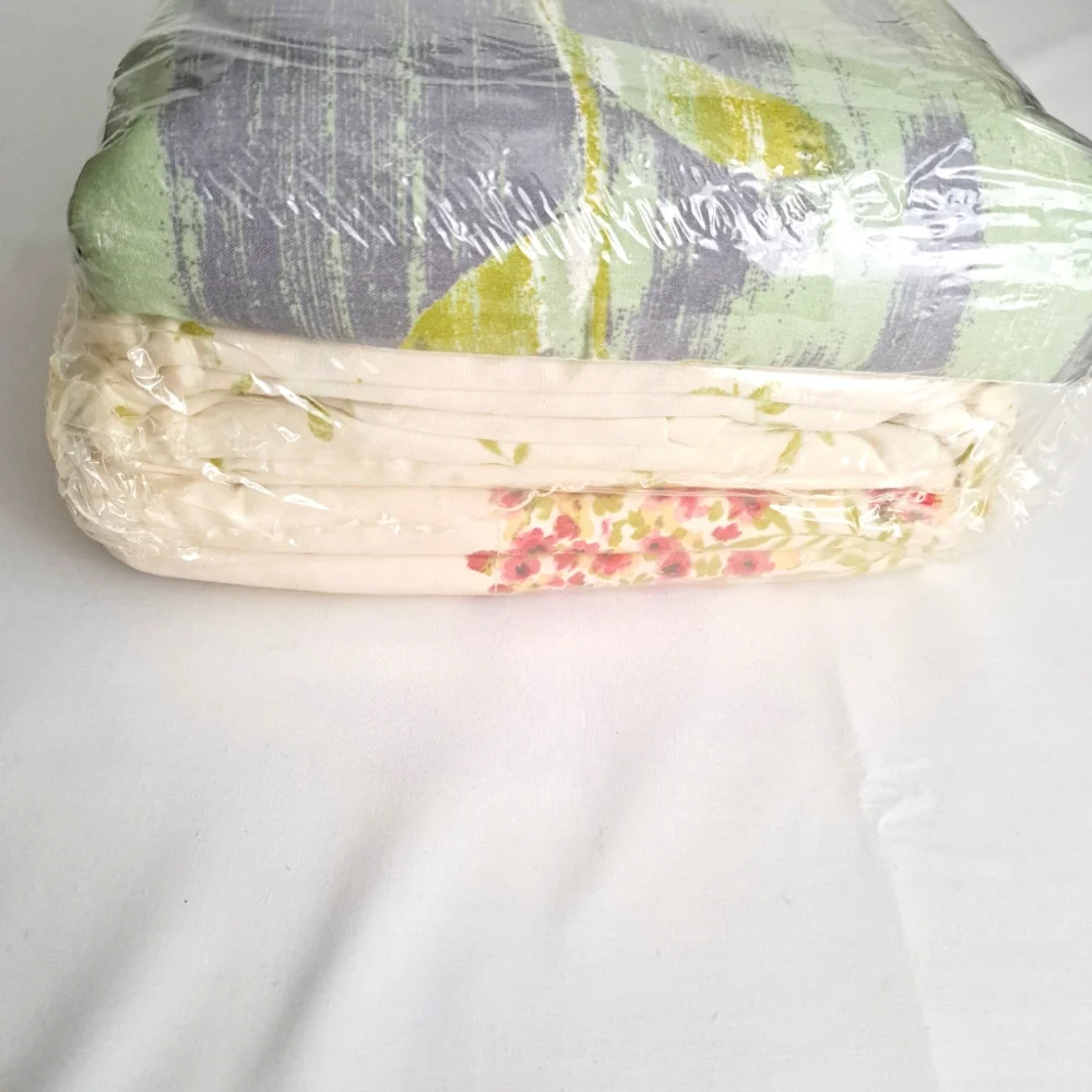 JCPenney Elegant Floral Bedding Queen Set in Cream Pink snd Green